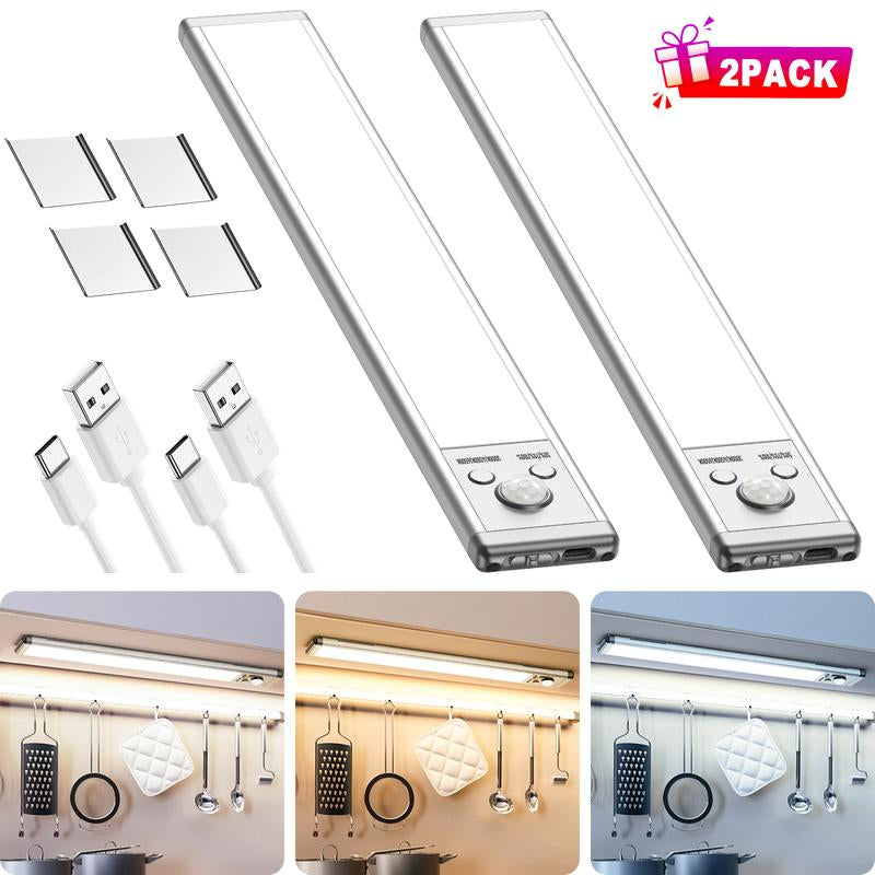 SHINE PAL under Cabinet Lights,Motion Sensor Night Light Indoor,1500Mah USB Rechargeable Light,Magnetic Installation Dimmable Lights for Kitchen,Wardrobe,Pantry, Closet,Bathroom,Stairs,Sink Cabinet,Garage,Valentine'S Day Gift