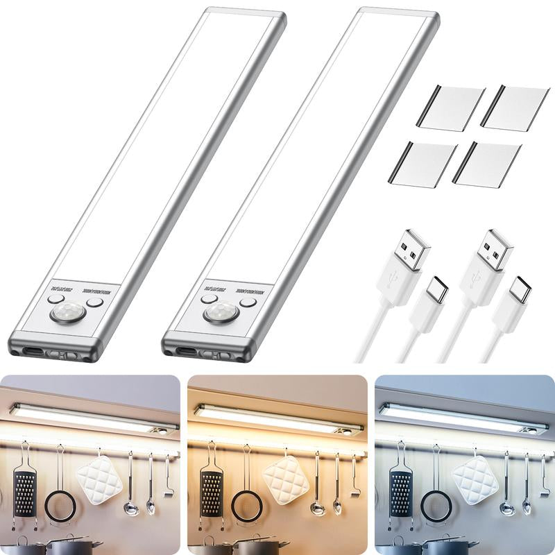SHINE PAL under Cabinet Lights,Motion Sensor Night Light Indoor,1500Mah USB Rechargeable Light,Magnetic Installation Dimmable Lights for Kitchen,Wardrobe,Pantry, Closet,Bathroom,Stairs,Sink Cabinet,Garage,Valentine'S Day Gift